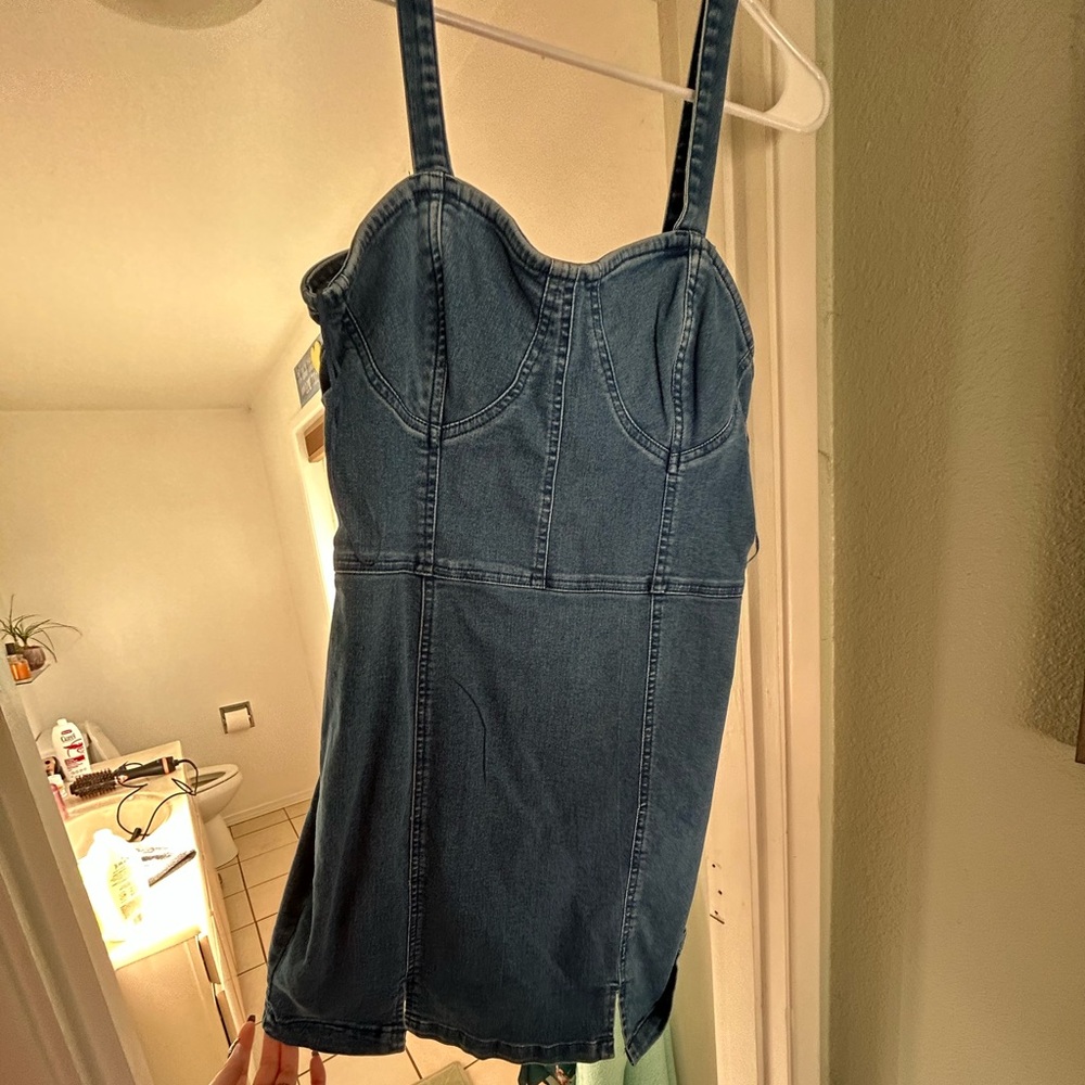 Indigo Denim Mini Dress